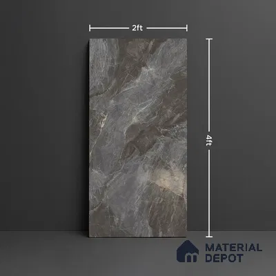 TL 10313 B  Look Floor & Wall Tile Carnico Smoke 4 ft x 2 ft Matte Finish Vitrified Tile - 9 mm