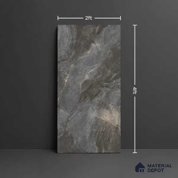 TL 10313 B  Look Floor & Wall Tile Carnico Smoke 4 ft x 2 ft Matte Finish Vitrified Tile - 9 mm
