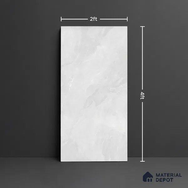 TL 10313  Look Floor & Wall Tile Carnico Pearl 4 ft x 2 ft Matte Finish Vitrified Tile - 9 mm