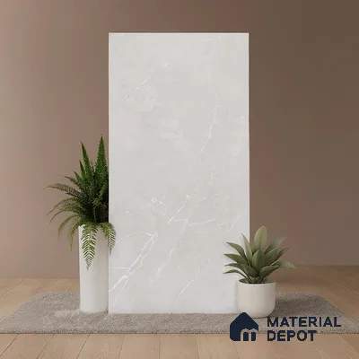 Marble Look Wall & Floor Tile TL 09014 | Matte Finish 4 ft x 2 ft Vitrified Tile - 9 mm | Suitable For Kitchen, Bathroom, Bedroom & Office