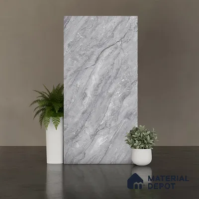 Marble Look Wall & Floor Tile TL 09021 | Matte Finish 4 ft x 2 ft Vitrified Tile - 9 mm | Suitable For Kitchen, Bathroom, Bedroom & Office