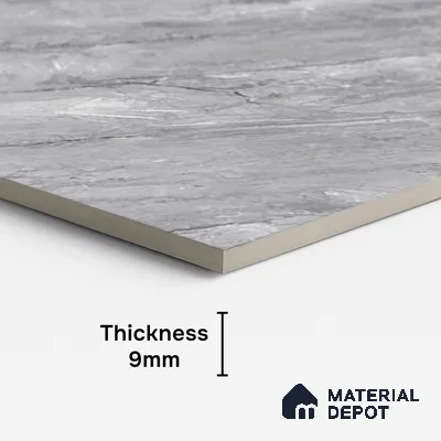 Marble Look Wall & Floor Tile TL 09021 | Matte Finish 4 ft x 2 ft Vitrified Tile - 9 mm | Suitable For Kitchen, Bathroom, Bedroom & Office