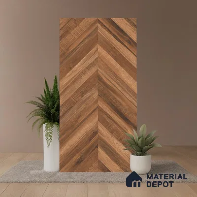 Wood Look Wall & Floor Tile TL 08926 | Matte Finish 4 ft x 2 ft Vitrified Tile - 9 mm | Suitable For Kitchen, Bathroom, Bedroom & Office