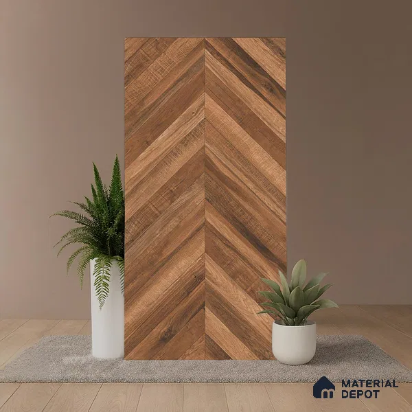 Wood Look Wall & Floor Tile TL 08926 | Matte Finish 4 ft x 2 ft Vitrified Tile - 9 mm | Suitable For Kitchen, Bathroom, Bedroom & Office
