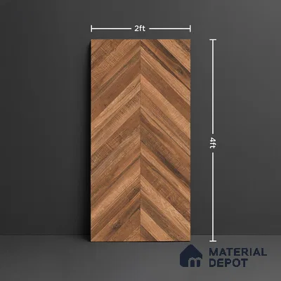 Wood Look Wall & Floor Tile TL 08926 | Matte Finish 4 ft x 2 ft Vitrified Tile - 9 mm | Suitable For Kitchen, Bathroom, Bedroom & Office