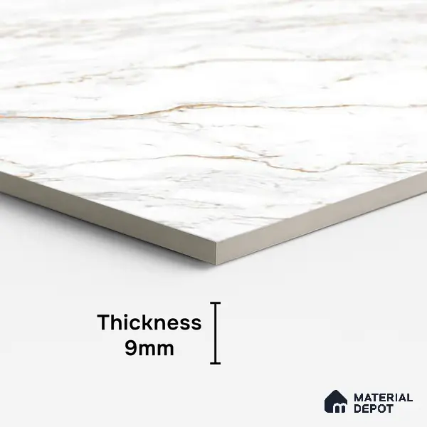 Marble Look Wall & Floor Tile TL 08921 | Matte Finish 4 ft x 2 ft Vitrified Tile - 9 mm | Suitable For Kitchen, Bathroom, Bedroom & Office