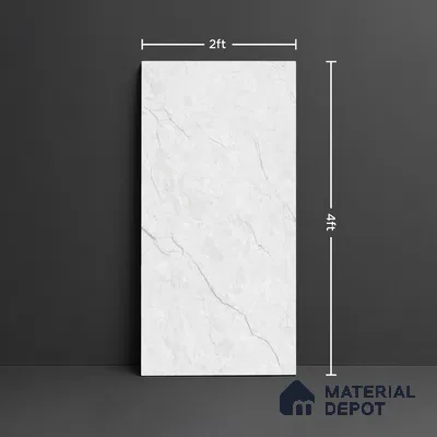 Marble Look Wall & Floor Tile TL 08922 | Matte Finish 4 ft x 2 ft Vitrified Tile - 9 mm | Suitable For Kitchen, Bathroom, Bedroom & Office