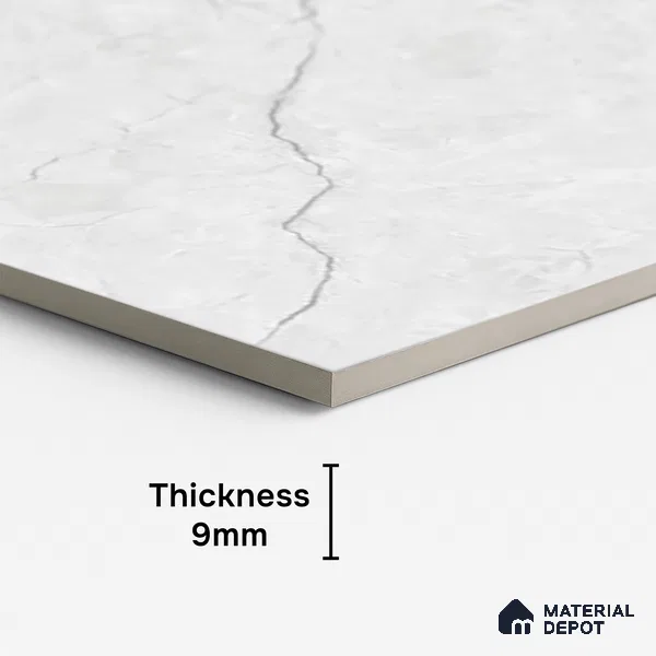 Marble Look Wall & Floor Tile TL 08922 | Matte Finish 4 ft x 2 ft Vitrified Tile - 9 mm | Suitable For Kitchen, Bathroom, Bedroom & Office