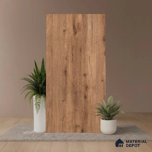 Wood Look Wall & Floor Tile TL 08924 | Matte Finish 4 ft x 2 ft Vitrified Tile - 9 mm | Suitable For Kitchen, Bathroom, Bedroom & Office