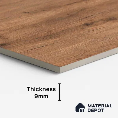 Wood Look Wall & Floor Tile TL 08924 | Matte Finish 4 ft x 2 ft Vitrified Tile - 9 mm | Suitable For Kitchen, Bathroom, Bedroom & Office