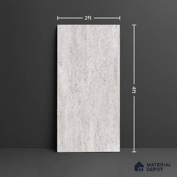 Marble Look Wall & Floor Tile TL 09023 | Matte Finish 4 ft x 2 ft Vitrified Tile - 9 mm | Suitable For Kitchen, Bathroom, Bedroom & Office