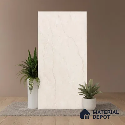 Marble Look Wall & Floor Tile TL 09020 | Matte Finish 4 ft x 2 ft Vitrified Tile - 9 mm | Suitable For Kitchen, Bathroom, Bedroom & Office