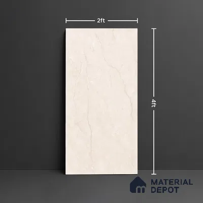 Marble Look Wall & Floor Tile TL 09020 | Matte Finish 4 ft x 2 ft Vitrified Tile - 9 mm | Suitable For Kitchen, Bathroom, Bedroom & Office