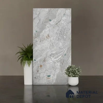 Marble Look Wall & Floor Tile TL 09017 | Matte Finish 4 ft x 2 ft Vitrified Tile - 9 mm | Suitable For Kitchen, Bathroom, Bedroom & Office