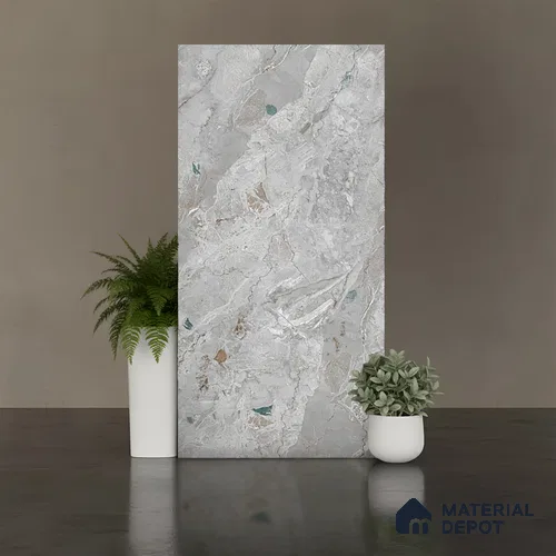 Marble Look Wall & Floor Tile TL 09017 | Matte Finish 4 ft x 2 ft Vitrified Tile - 9 mm | Suitable For Kitchen, Bathroom, Bedroom & Office