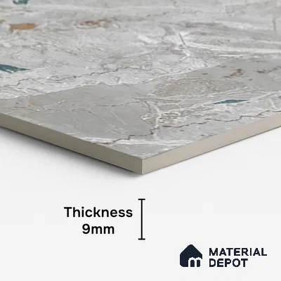 Marble Look Wall & Floor Tile TL 09017 | Matte Finish 4 ft x 2 ft Vitrified Tile - 9 mm | Suitable For Kitchen, Bathroom, Bedroom & Office