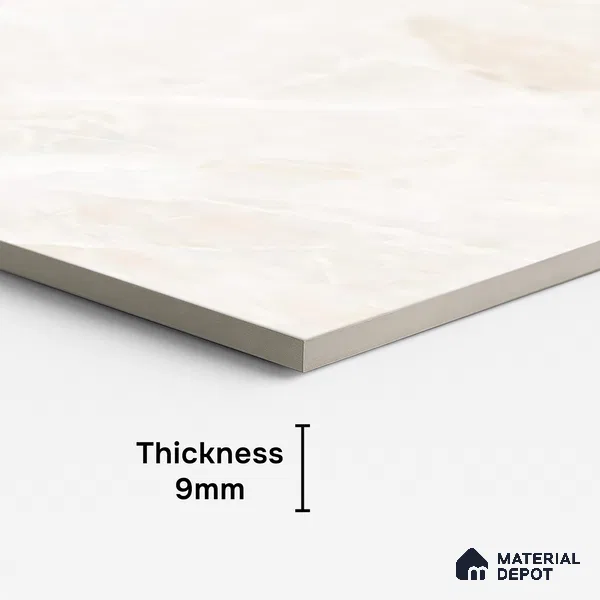 Marble Look Wall & Floor Tile TL 08929 | Matte Finish 4 ft x 2 ft Vitrified Tile - 9 mm | Suitable For Kitchen, Bathroom, Bedroom & Office