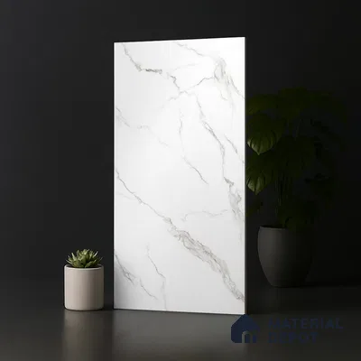 Marble Look Wall & Floor Tile TL 09016 | Matte Finish 4 ft x 2 ft Vitrified Tile - 9 mm | Suitable For Kitchen, Bathroom, Bedroom & Office
