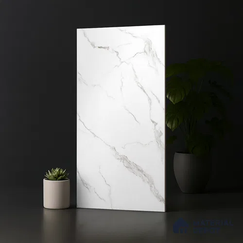 Marble Look Wall & Floor Tile TL 09016 | Matte Finish 4 ft x 2 ft Vitrified Tile - 9 mm | Suitable For Kitchen, Bathroom, Bedroom & Office