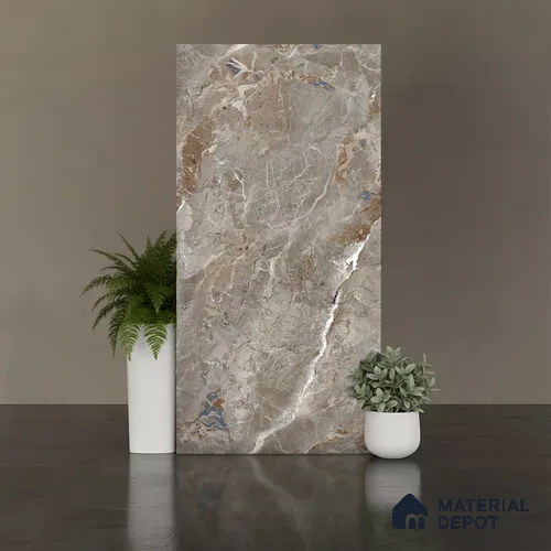 Marble Look Wall & Floor Tile TL 08928 | Matte Finish 4 ft x 2 ft Vitrified Tile - 9 mm | Suitable For Kitchen, Bathroom, Bedroom & Office