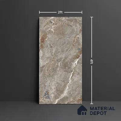 Marble Look Wall & Floor Tile TL 08928 | Matte Finish 4 ft x 2 ft Vitrified Tile - 9 mm | Suitable For Kitchen, Bathroom, Bedroom & Office