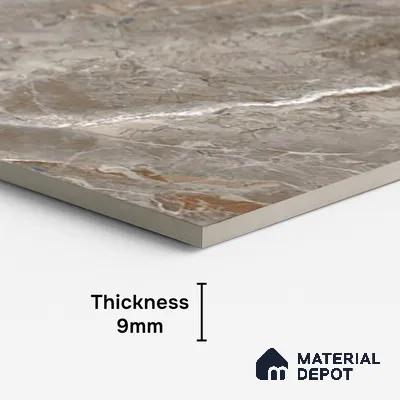 Marble Look Wall & Floor Tile TL 08928 | Matte Finish 4 ft x 2 ft Vitrified Tile - 9 mm | Suitable For Kitchen, Bathroom, Bedroom & Office