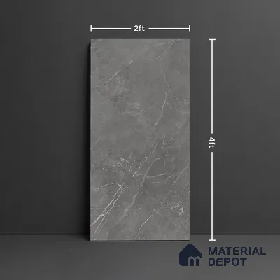 Marble Look Wall & Floor Tile TL 09013 | Matte Finish 4 ft x 2 ft Vitrified Tile - 9 mm | Suitable For Kitchen, Bathroom, Bedroom & Office