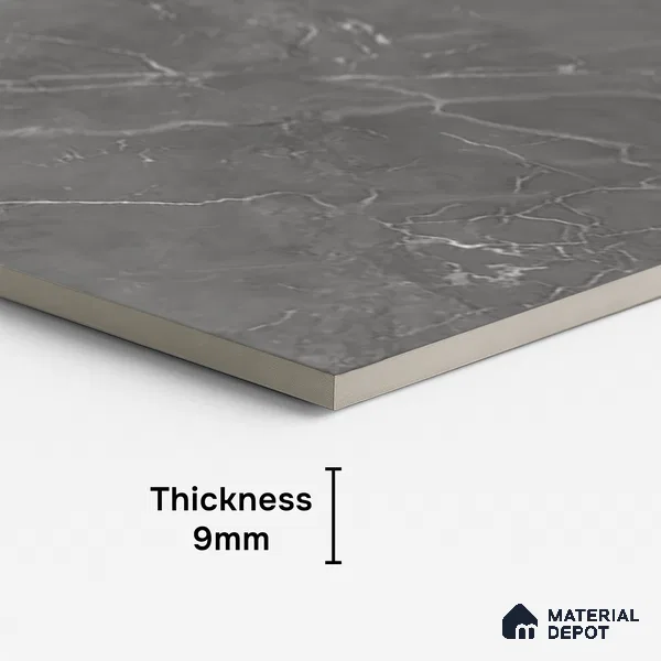 Marble Look Wall & Floor Tile TL 09013 | Matte Finish 4 ft x 2 ft Vitrified Tile - 9 mm | Suitable For Kitchen, Bathroom, Bedroom & Office