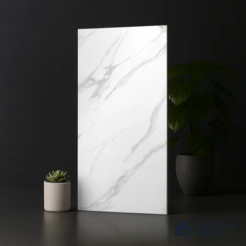 Marble Look Wall & Floor Tile TL 08920 | Matte Finish 4 ft x 2 ft Vitrified Tile - 9 mm | Suitable For Kitchen, Bathroom, Bedroom & Office