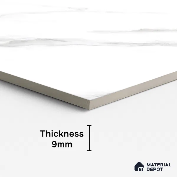 Marble Look Wall & Floor Tile TL 08920 | Matte Finish 4 ft x 2 ft Vitrified Tile - 9 mm | Suitable For Kitchen, Bathroom, Bedroom & Office