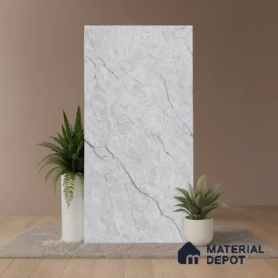 Marble Look Wall & Floor Tile TL 08923 | Matte Finish 4 ft x 2 ft Vitrified Tile - 9 mm | Suitable For Kitchen, Bathroom, Bedroom & Office
