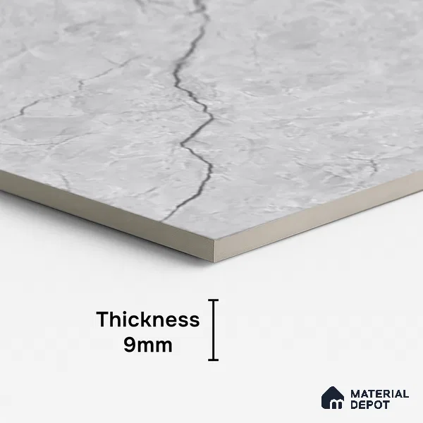 Marble Look Wall & Floor Tile TL 08923 | Matte Finish 4 ft x 2 ft Vitrified Tile - 9 mm | Suitable For Kitchen, Bathroom, Bedroom & Office