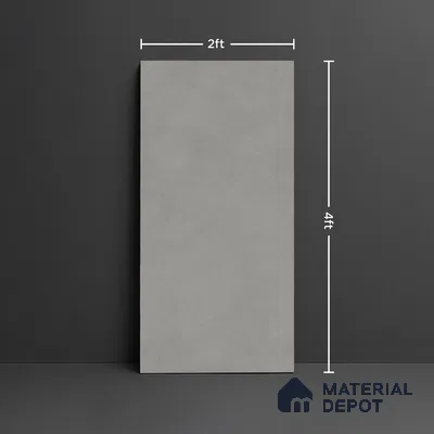Cement Look Wall & Floor Tile TL 09025 | Matte Finish 4 ft x 2 ft Vitrified Tile - 9 mm | Suitable For Kitchen, Bathroom, Bedroom & Office