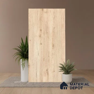 Wood Look Wall & Floor Tile TL 08925 | Matte Finish 4 ft x 2 ft Vitrified Tile - 9 mm | Suitable For Kitchen, Bathroom, Bedroom & Office
