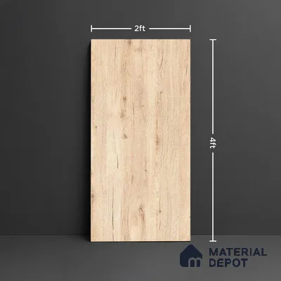 Wood Look Wall & Floor Tile TL 08925 | Matte Finish 4 ft x 2 ft Vitrified Tile - 9 mm | Suitable For Kitchen, Bathroom, Bedroom & Office