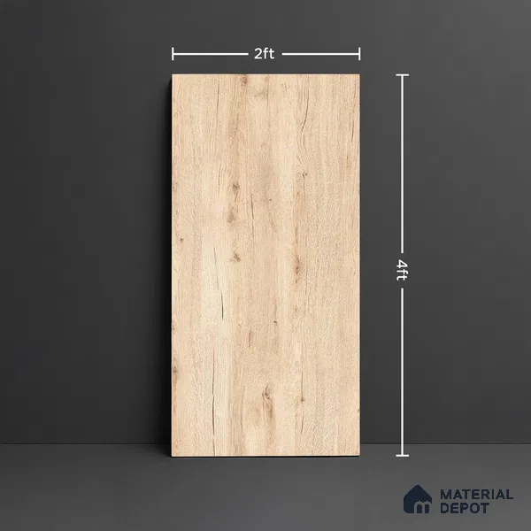 Wood Look Wall & Floor Tile TL 08925 | Matte Finish 4 ft x 2 ft Vitrified Tile - 9 mm | Suitable For Kitchen, Bathroom, Bedroom & Office