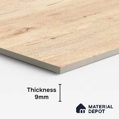 Wood Look Wall & Floor Tile TL 08925 | Matte Finish 4 ft x 2 ft Vitrified Tile - 9 mm | Suitable For Kitchen, Bathroom, Bedroom & Office