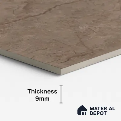 Marble Look Wall & Floor Tile TL 09019 | Matte Finish 4 ft x 2 ft Vitrified Tile - 9 mm | Suitable For Kitchen, Bathroom, Bedroom & Office