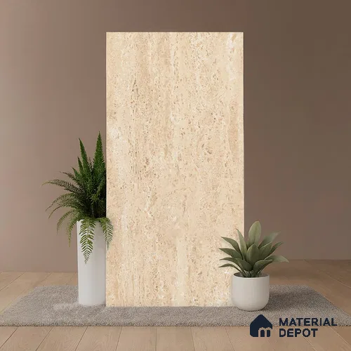 Stone Look Wall & Floor Tile TL 09012 | Matte Finish 4 ft x 2 ft Vitrified Tile - 9 mm | Suitable For Kitchen, Bathroom, Bedroom & Office