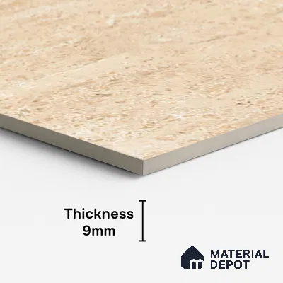 Stone Look Wall & Floor Tile TL 09012 | Matte Finish 4 ft x 2 ft Vitrified Tile - 9 mm | Suitable For Kitchen, Bathroom, Bedroom & Office