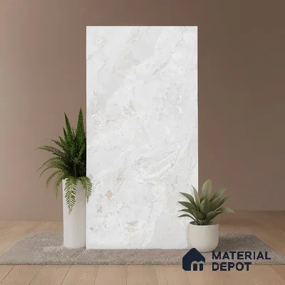 Marble Look Wall & Floor Tile TL 09018 | Matte Finish 4 ft x 2 ft Vitrified Tile - 9 mm | Suitable For Kitchen, Bathroom, Bedroom & Office