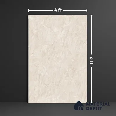 Large Format Marble Floor & Wall Tile TL 10323 Georgio Beach Carving Matte Finish Vitrified Tile - 9 mm | Suitable for | Adhesive and Spacers Must be Used During Installation