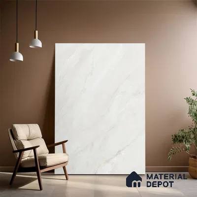 TL 10322 Look Floor & Wall Tile OP Iceland Bianco 6 ft x 4 ft Matte Finish Vitrified Tile - 9 mm | Adhesive and Spacers Must be Used During Installation