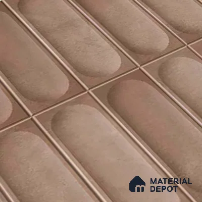 Faux Subway Look Luna Brown TL 09792 B 2 ft x 1 ft Matte Finish Ceramic Wall Tile - 9 mm
