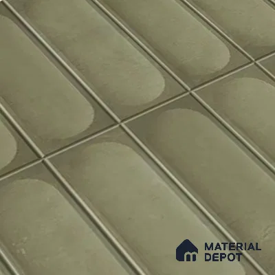 Faux Subway Look Luna Green TL 09792 C 2 ft x 1 ft Matte Finish Ceramic Wall Tile - 9 mm