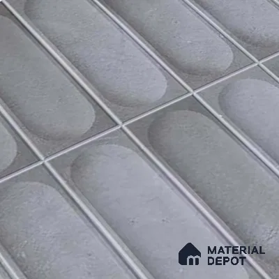 Faux Subway Wall Tile TL 09792 D Luna Grey 2 ft x 1 ft Matte Finish Ceramic Tile - 9 mm | Suitable For Kitchen Backsplash, Bathroom & Basin Accent