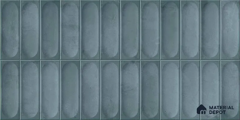Faux Subway Look Luna Aqua TL 09792 2 ft x 1 ft Matte Finish Ceramic Wall Tile - 9 mm