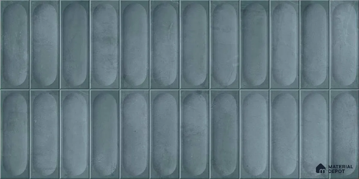 Faux Subway Look Luna Aqua TL 09792 2 ft x 1 ft Matte Finish Ceramic Wall Tile - 9 mm