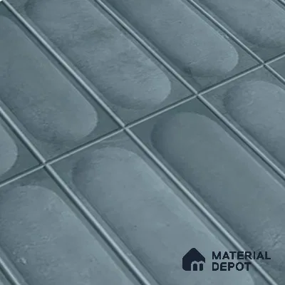 Faux Subway Look Luna Aqua TL 09792 2 ft x 1 ft Matte Finish Ceramic Wall Tile - 9 mm