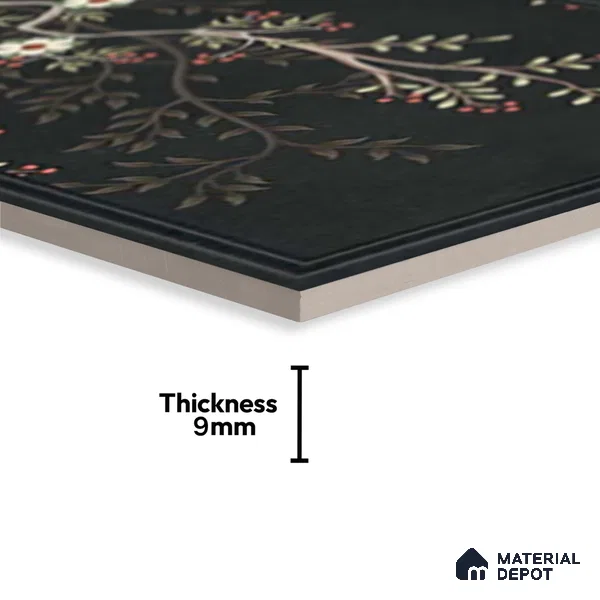 Tropical Wall Tile TL 09782 Matte Finish 2 ft x 1 ft Ceramic Wall Tile - 9 mm | Please Expect a Slight Variation of Pattern